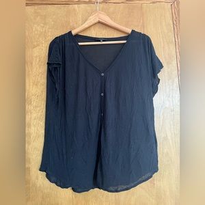 Aritzia size Large lightweight black shirt.  Nice detailing on the shoulders.